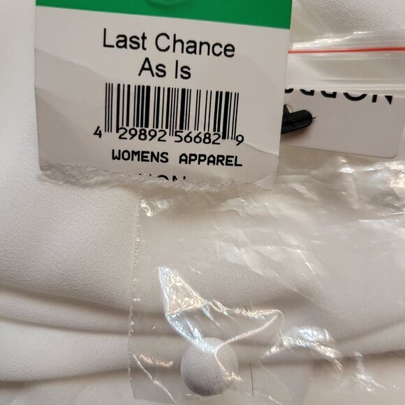 Vince Camuto New Ivory medium long sleeve blouse with embroidered sleeves NWT - Picture 8 of 10